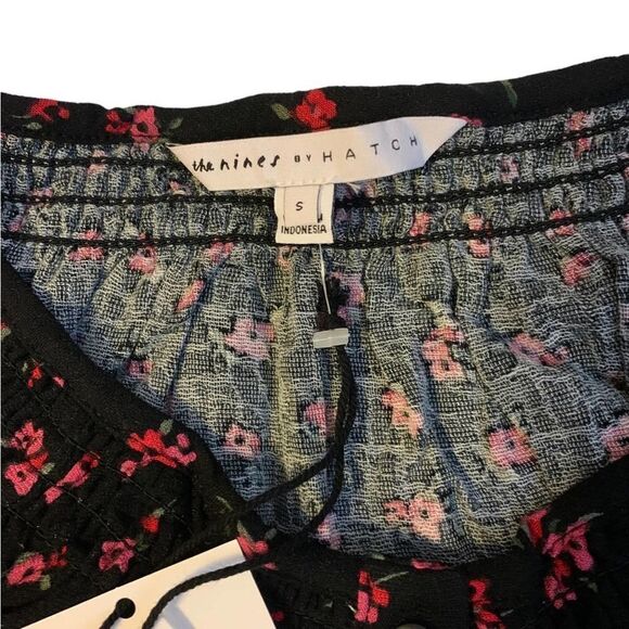 The Nines By HATCH 3/4 Sleeve Smockneck Button Down Maternity Top Size Small NWT - Picture 5 of 7